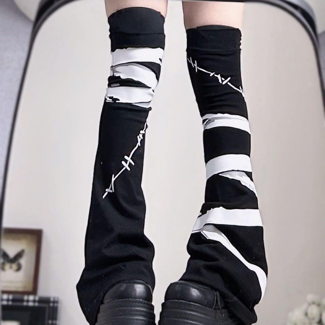 包帯 レッグカバー 地雷 サブカル 闇かわ ゴシック ぬた。Jamie拍卖