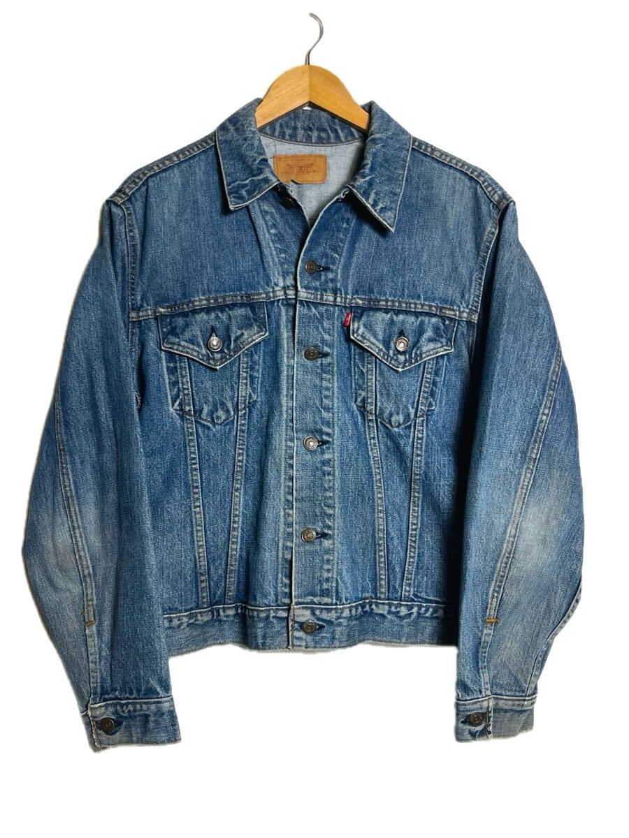 70s USA製 ビンテージ levi's 70505 ケアタグ ビッグサイズ 44 トラッカー デニム ジャケット リーバイス ジージャン 米国製 アメリカ製 拍卖