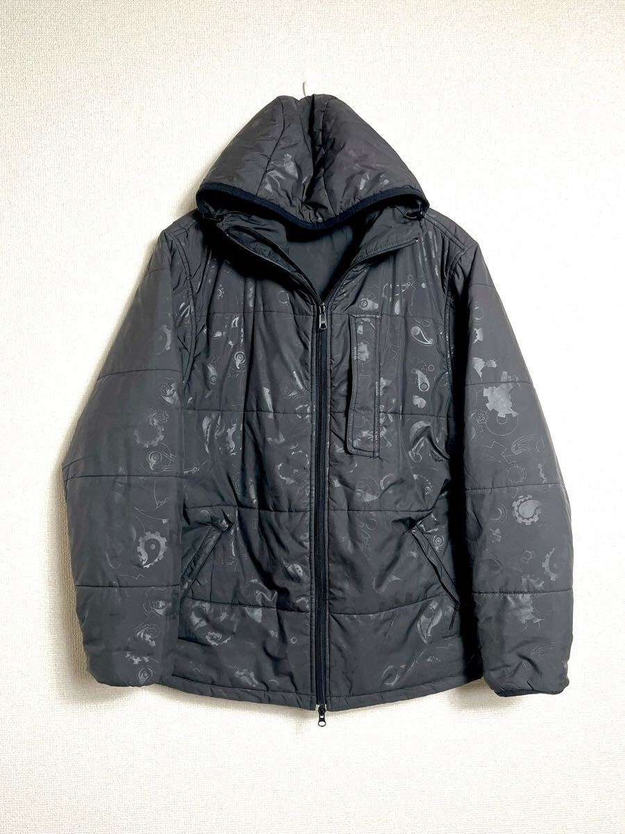 アーカイブ 00s STUSSY × DELTA 歯車 総柄 サーモライト ジャケット パーカー ブラック 黒 ステューシー スケーター ペイズリー/オールド拍卖