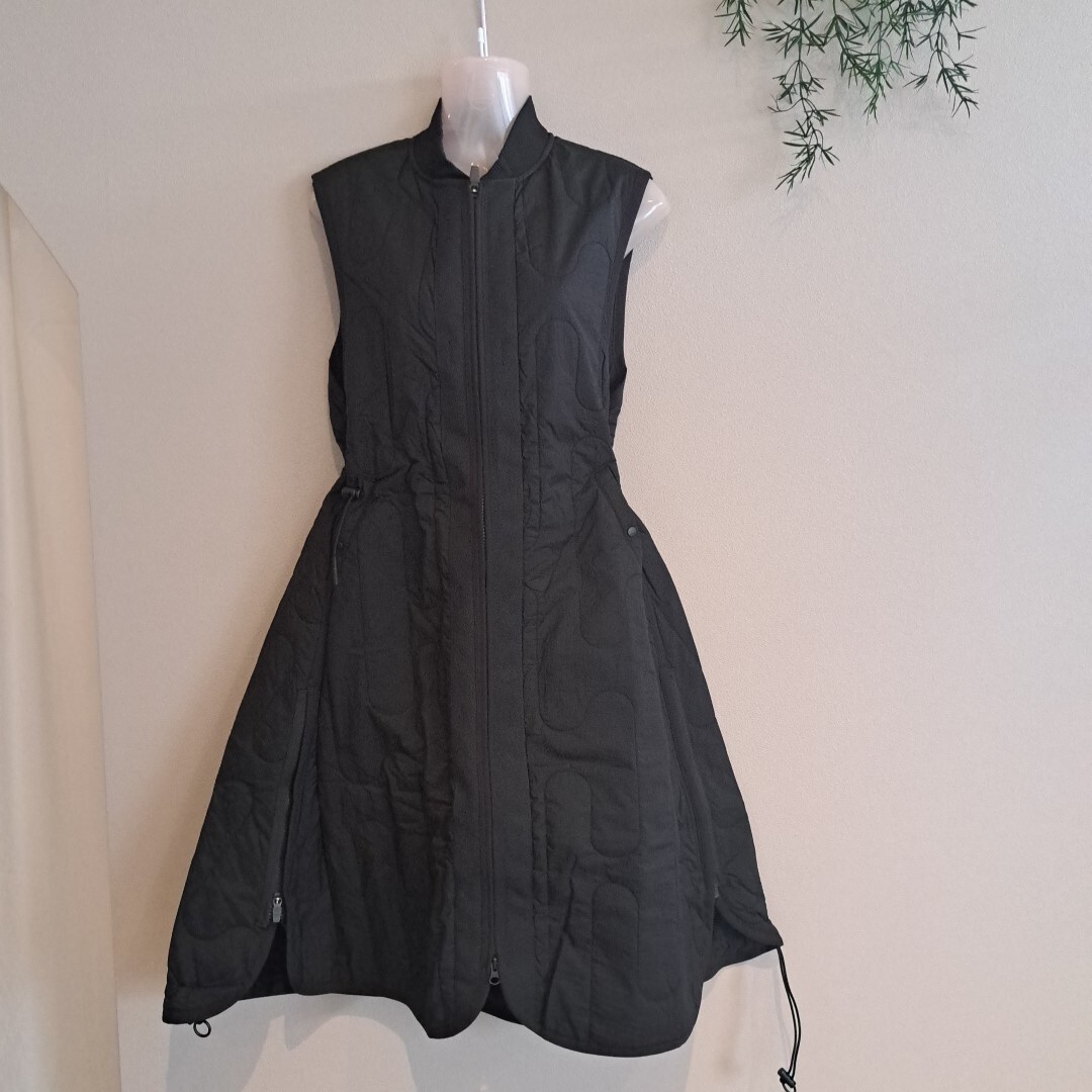 Y-3 adidas ワイスリーアディダスヨウジヤマモト ワンピース ダウンワンピ アウター ジレ ロングベスト美品 レディース拍卖