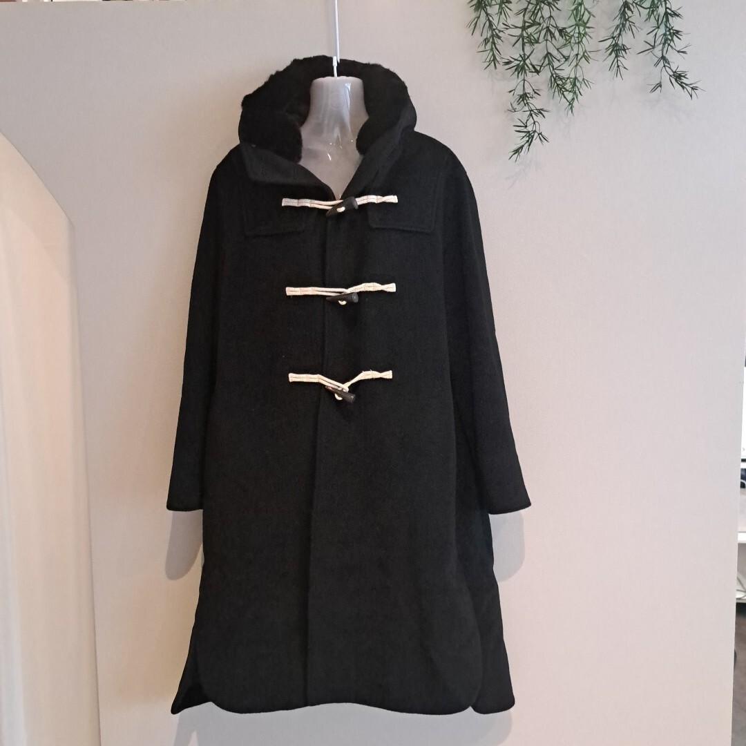 K.T kiyokotakaseキヨコタカセ ダッフルコート ブラック M アウター コート黒拍卖