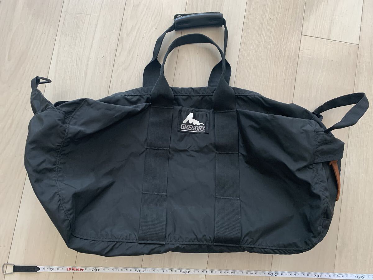 GREGORY グレゴリー 旧ロゴ ダッフルバッグ M ナイロン ブラック ユニセックス アウトドア アメリカ製 中古拍卖
