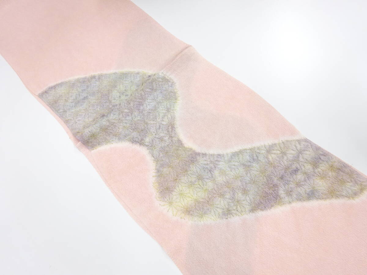 【1円スタート】 上質 未使用品 正絹 丹後ちりめん 絞り 金通し 帯揚げ (AJCJ1K3F-003)拍卖