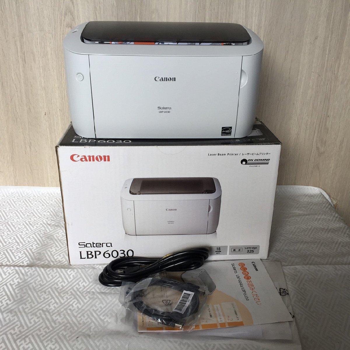 TR7■CANON(キヤノン) ★新品未使用★Satera LBP6030 A4モノクロレーザープリンター 【D1024L2-1F-1-1】拍卖