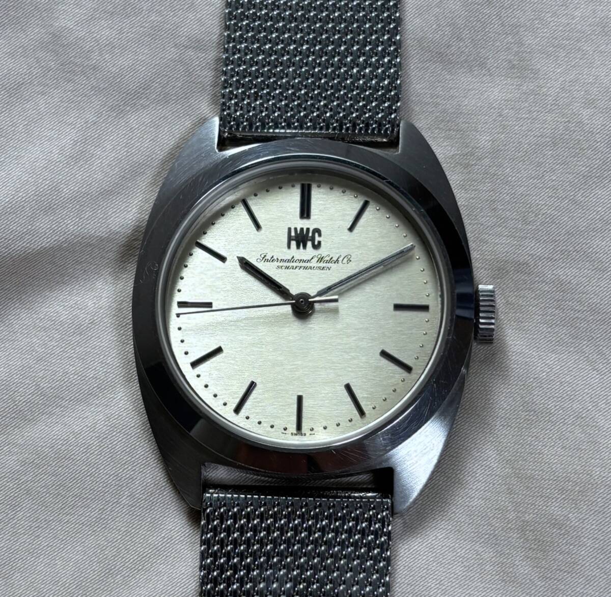 IWC Cal.89 手巻き Ref.R2606 ヨットクラブスタイル 33.5mm ノンポリッシュ 純正メッシュ 美品拍卖