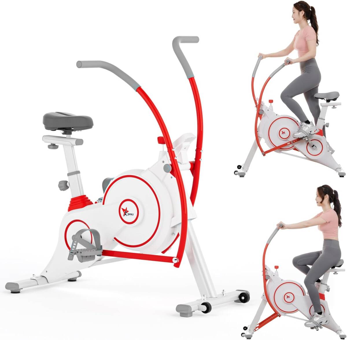 三つの練習方法 全身運動 PEEZ スピンバイク Pro エアロバイク 家庭用 静音 フィットネスバイク 室内自転車 有酸素運動 拍卖