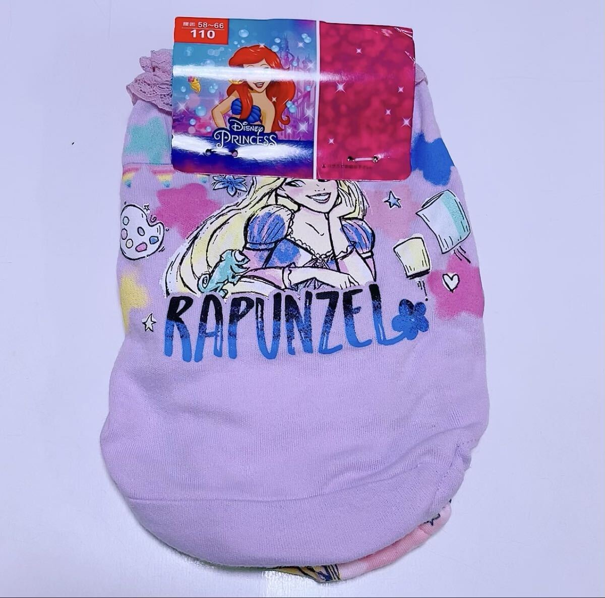 2枚セット 110cm ディズニー 女の子ショーツ キッズ可愛い綿 幼児 ジュニア インナーウェア 肌着 コットン キャラクター 小学生 556号拍卖