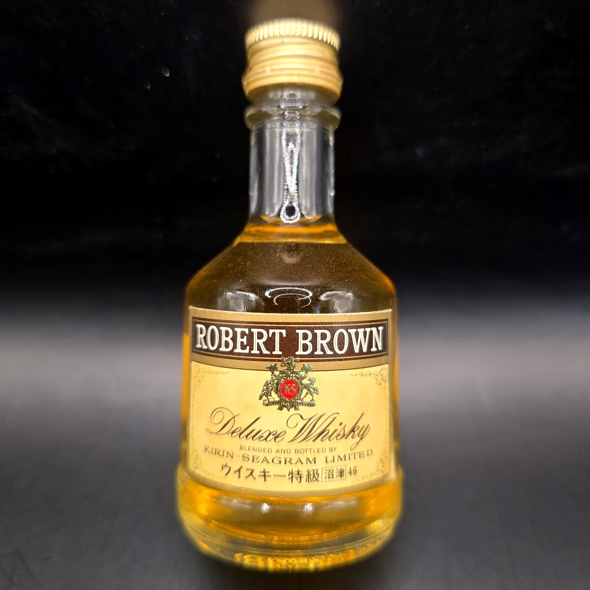 【未開栓・古酒】ROBERT BROWN ロバートブラウン Deluxe Whisky KIRIN-SEAGRAM キリンシーグラム ウイスキー 特級 ミニチュアボトル50ml拍卖