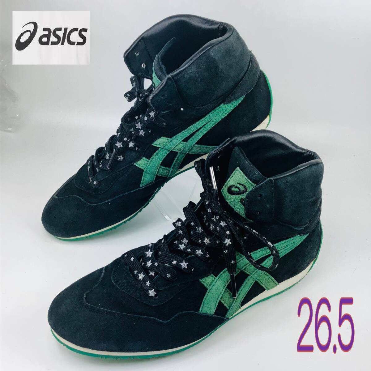 【Bランク】【美品】【洗濯除菌済】asics TELYKOS/テリコス/レスリングシューズ(TQA081) 26.5 US9.5拍卖