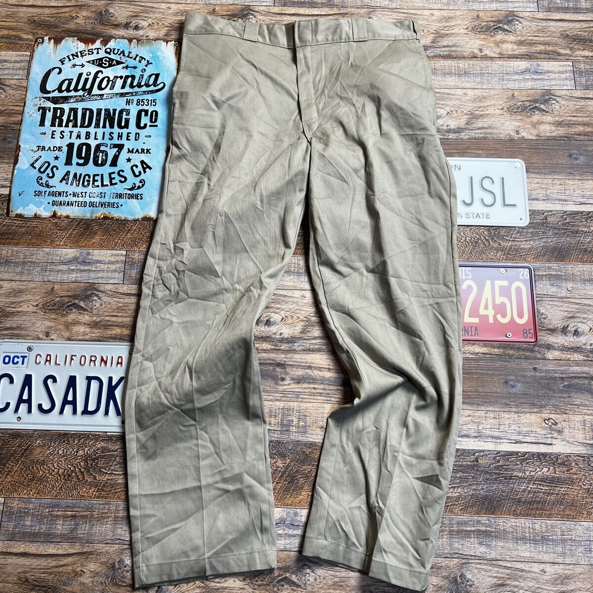 Dickies 874 Original Fit ワークパンツ ベージュ W38 ホンジュラス製 ディッキーズ拍卖