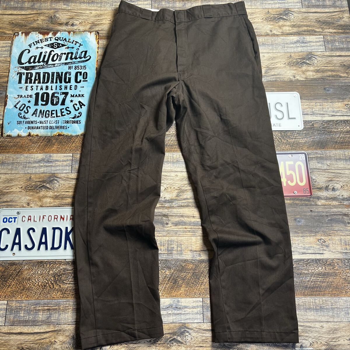 Dickies 874 ワークパンツ ブラウン W36 メキシコ製 2000s ツイル ストレート ディッキーズ 拍卖