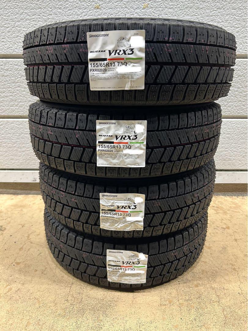 25年製★全国送料込★新品4本★ブリヂストンVRX3★155/65R13★ラパン.ムーヴ.パレット.ワゴンR.アルト.ライフ.エッセ★G拍卖