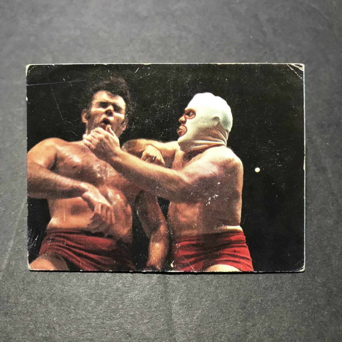 ★昭和当時物! 山勝 ミニカード 全日本プロレス 16番 ザ・デストロイヤー 駄菓子屋 昭和 レトロ -FKI80拍卖