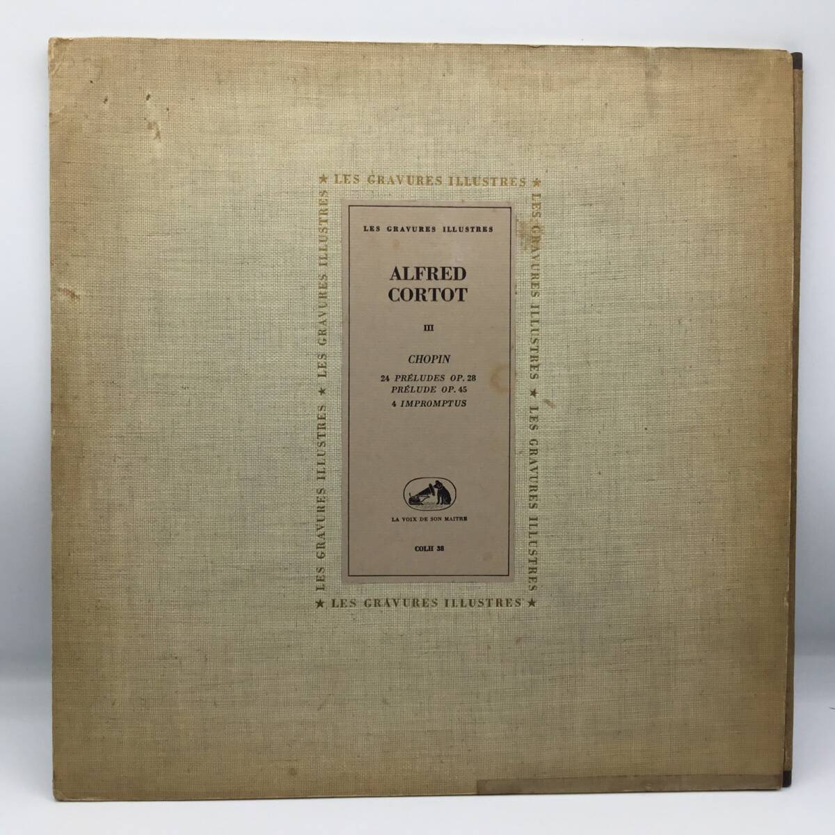 ★ALFRED CORTOT/CHOPIN:24 PRELUDES OP.28,PRELUDE OP.45,4 IMPROMPTUS (LP) COLH 38 アルフレッド・コルトー/ショパン:前奏曲・即興曲拍卖
