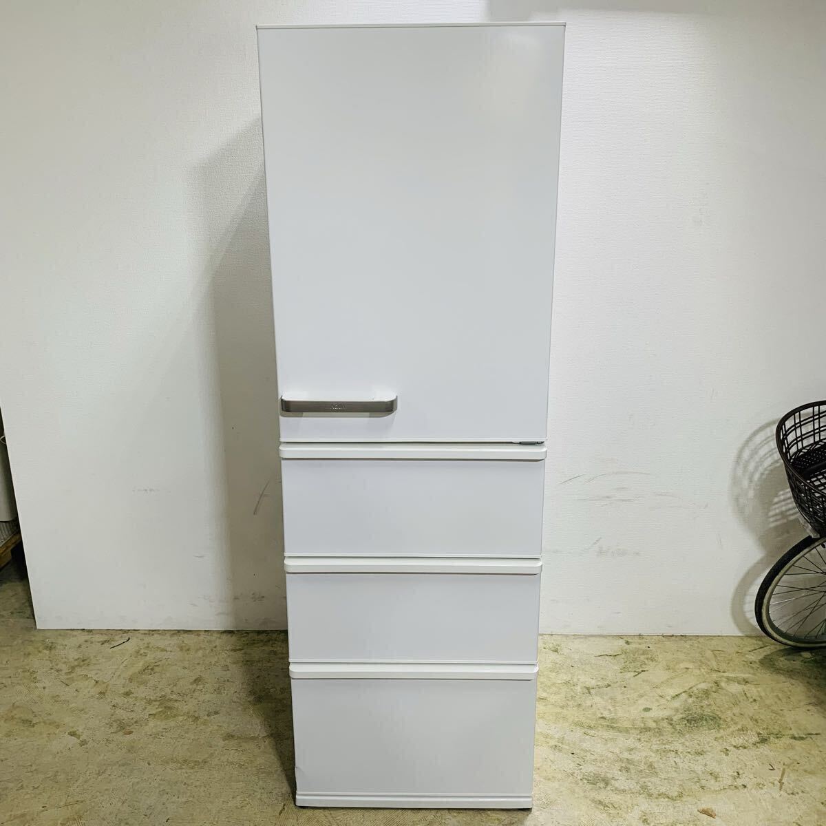 AQUA アクア AQR-46N (w) ノンフロン冷凍冷蔵庫 大容量 458L 幅60cm 右開き 4ドア 2022年製 旬鮮チルド 節電省エネ 冷蔵庫 ミルク (白)拍卖