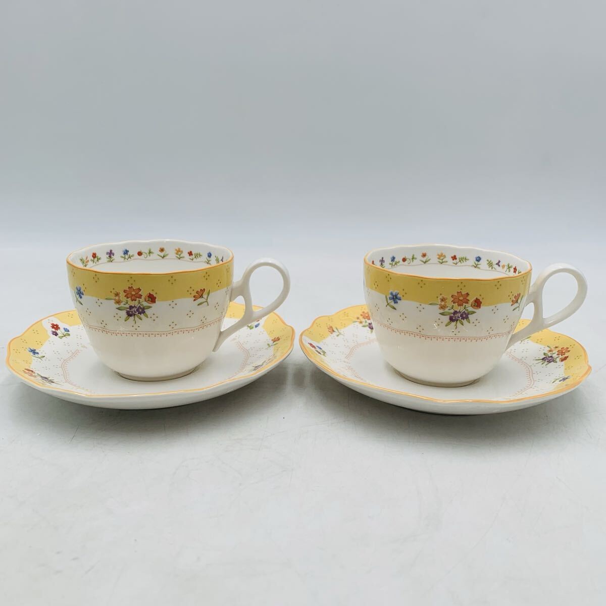 Noritake ノリタケ TRUE LOVE トゥルーラブ カップ ソーサー ペア 2客セット 花柄拍卖
