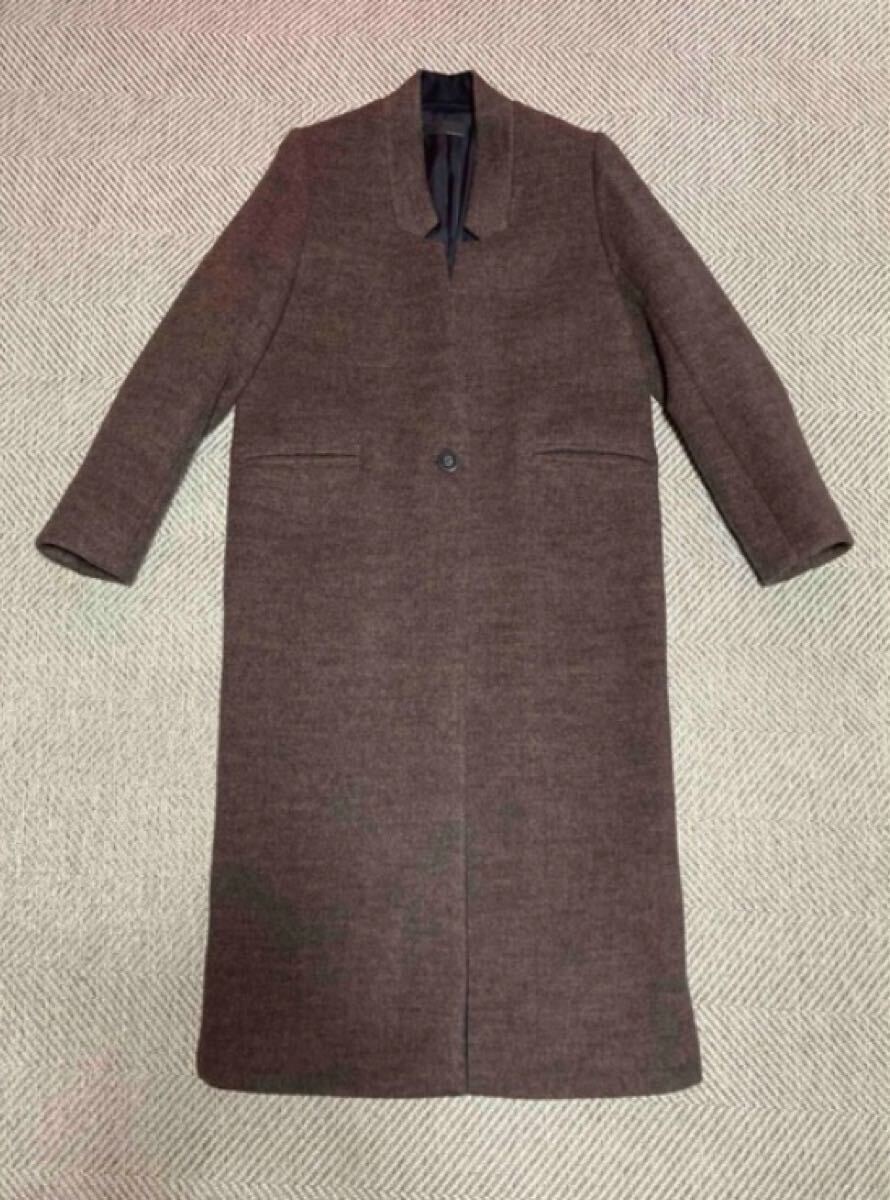 【クリーニング済】美品 styling/ スタイリングkei shirahata白幡啓 羊毛コート ロングコート ウールコート ブラウン 風間ゆみえさんご愛用拍卖