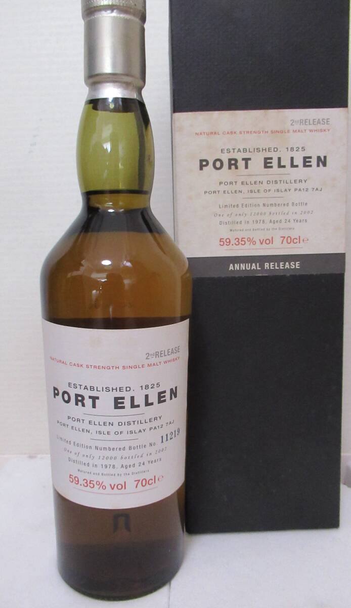 元詰 限定 ポートエレン  PORT ELLEN 1978  2nd 59.35% 700mL 2002年リリース (落札者キャンセルによる再出品)拍卖