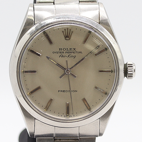 デッドストック級 稼働 ロレックス エアキング 5500 2108507 AT/自動巻 銀文字盤 メンズ腕時計 3301430 10OKT ABC16854 SMZ拍卖