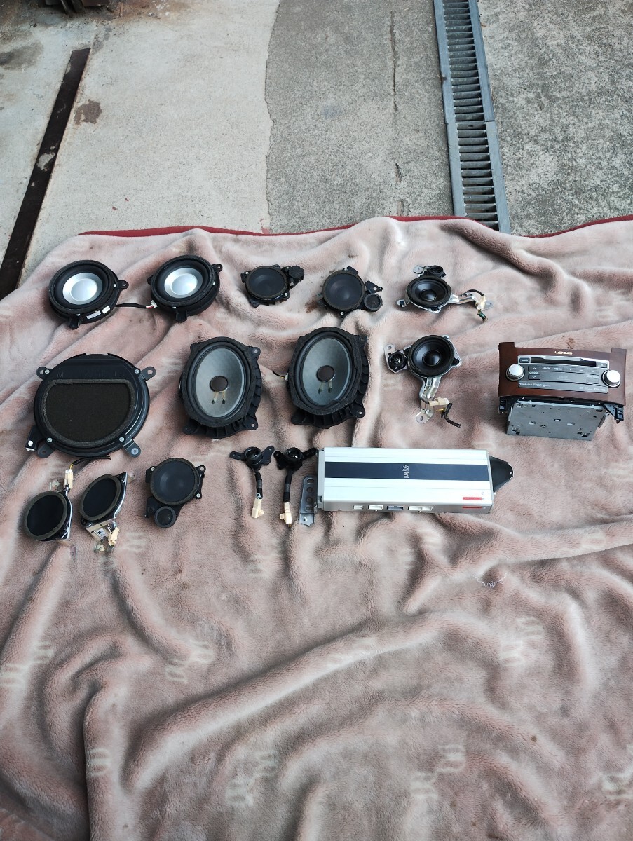 レクサス UVF45 LS600 LS460 中期 マークレビンソン スピーカー 86280-0W700 86430-50061 86120-50P70 動作OK拍卖