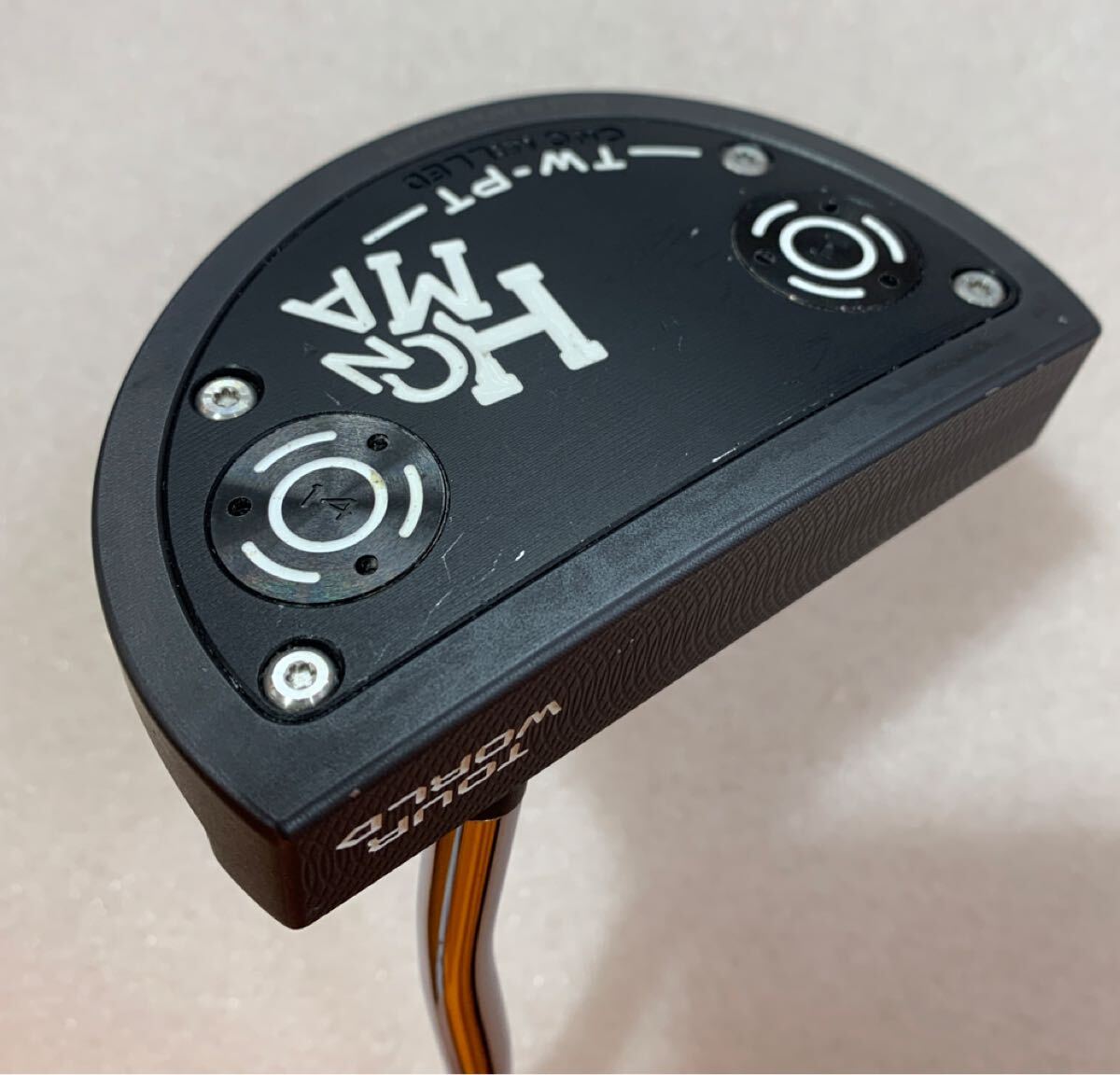 【即決価格】【パター】 ホンマゴルフ/ツアーワールド TW-PT Mallet/オリジナルスチール/34インチ/カバー無し拍卖