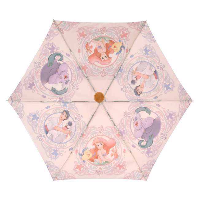 リトル・マーメイド 折りたたみ傘 ポーチ入り 晴雨兼用 Disney THE LITTLE MERMAID 35th拍卖
