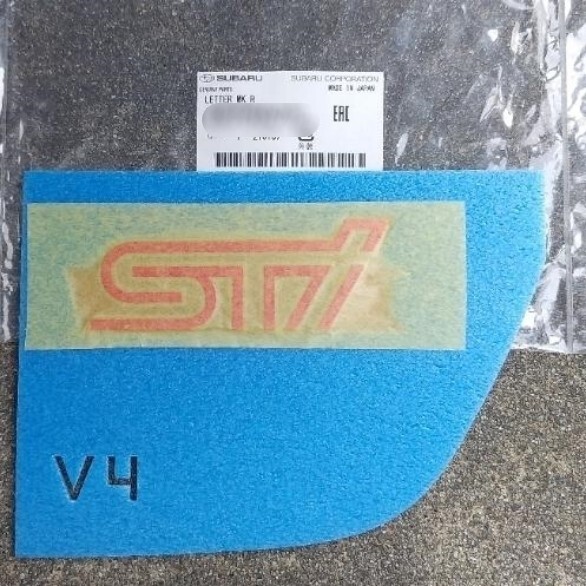 新品 純正品 SUBARU スバル STI レターマーク WRX VAB系拍卖
