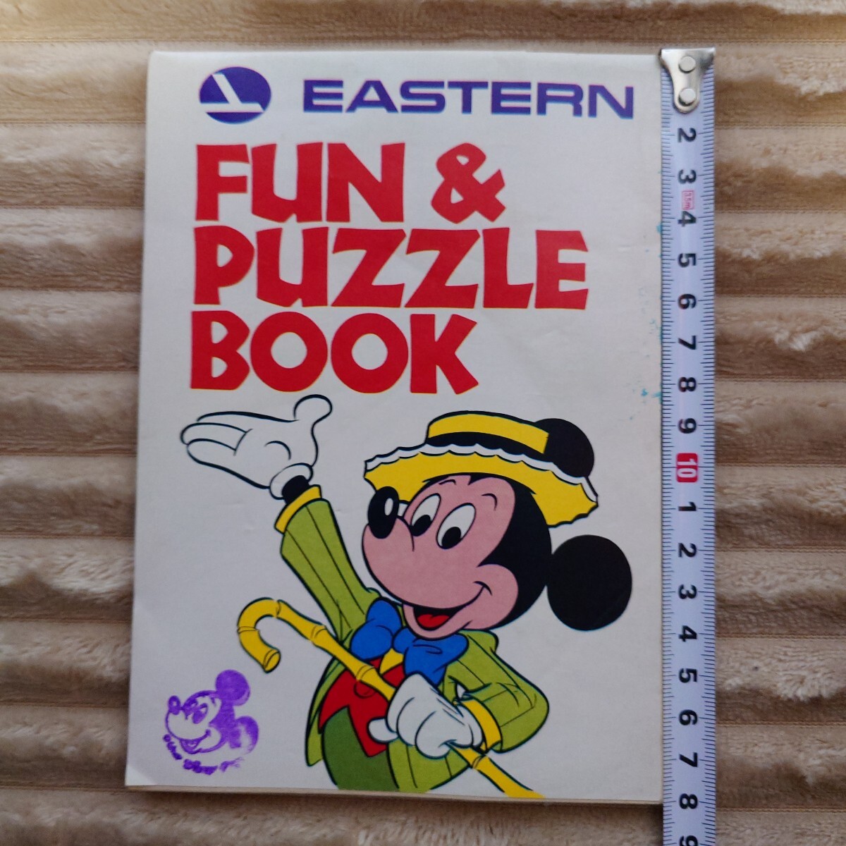 レトロ レア ディズニー ミッキー ミニー イースタン航空 (Eastern Air Lines)FUN & PUZZLE BOOK パズルブック Disney Mickey拍卖