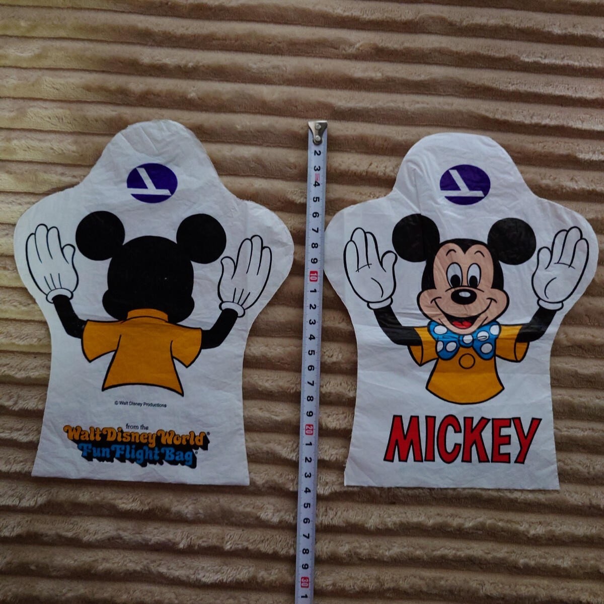 レトロ レア アメリカン航空 ウォルト・ディズニー・ワールド ファン・フライト・バッグ ミッキーマウス アメニティ拍卖