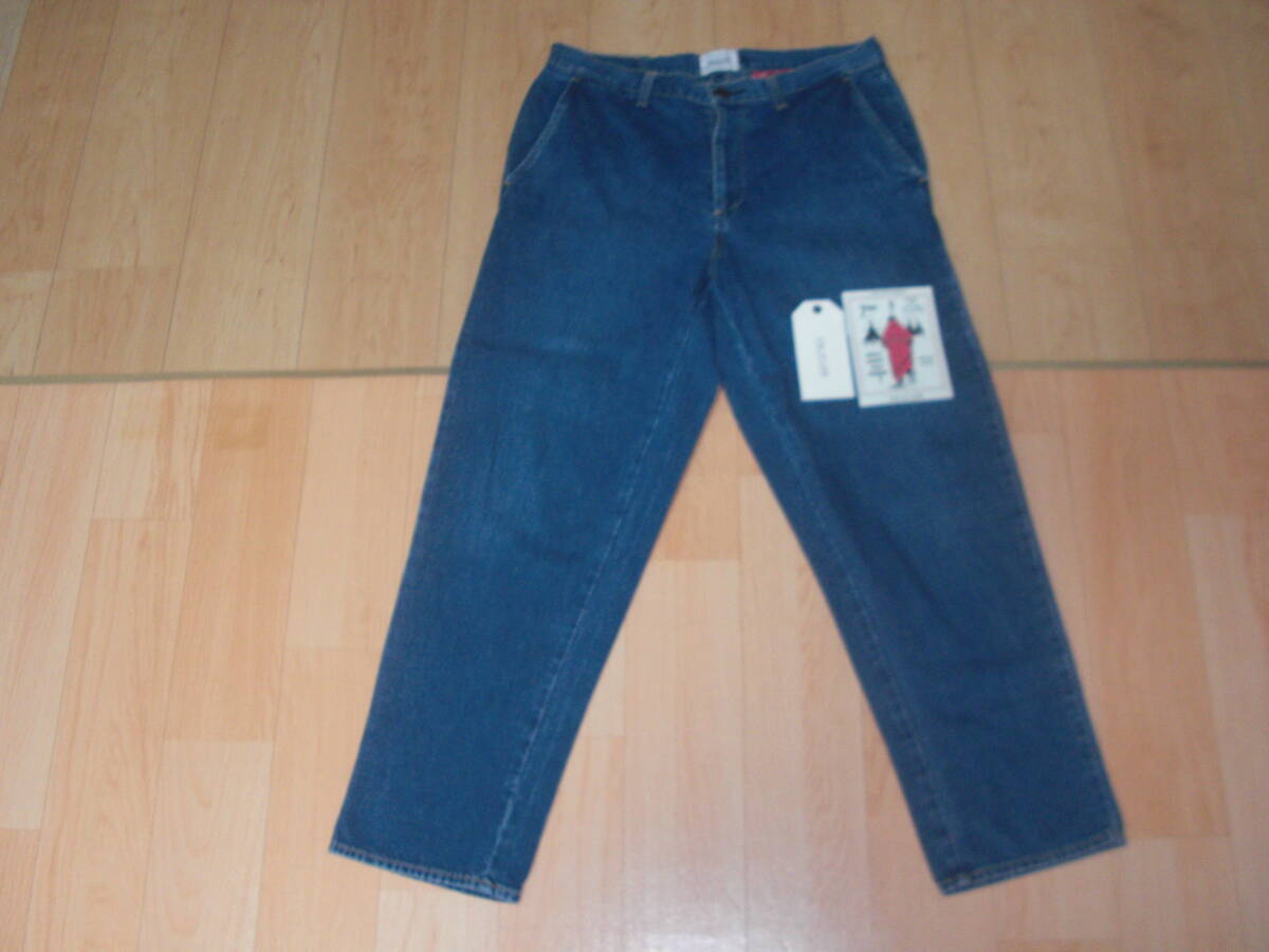 美品 2018FW CAL O LINE キャルオーライン デニムトラウザーズ デニムパンツ S USED BLUE 日本製拍卖