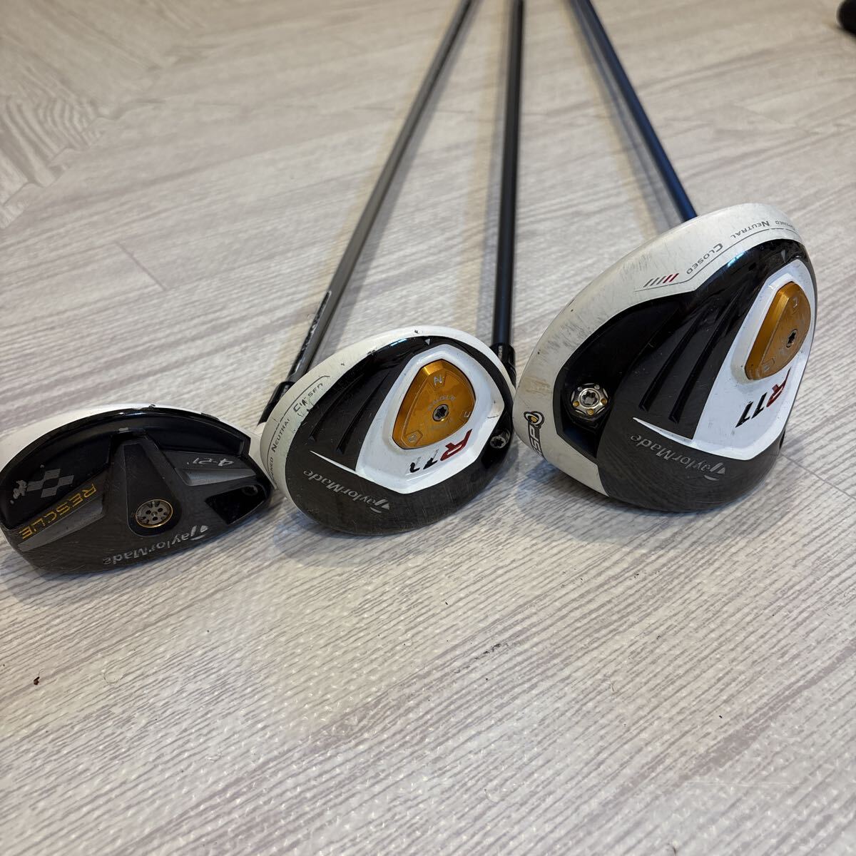 R11ドライバー その他3本のセット テーラーメイド ドライバー ユーティリティ 5W 左利き拍卖
