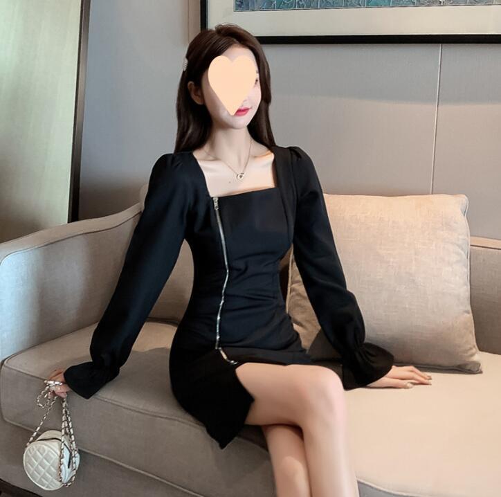 上質レディース ワンピース 春秋 ゆったり 可愛い 無地 長袖 大きいサイズ(M-4XL)拍卖