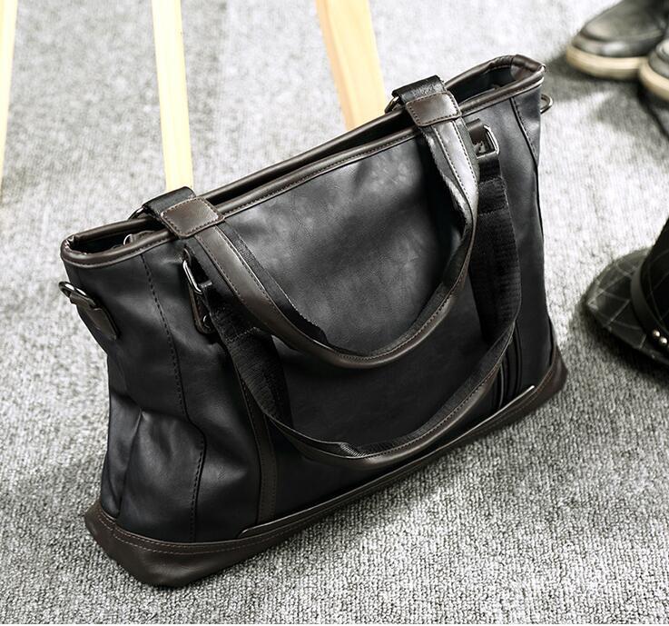 新品未使用2色選択可トートバッグ メンズ ブリーフケース 手提げ 斜めがけ ビジネス 大容量 2WAY A4通勤 出張 書類拍卖