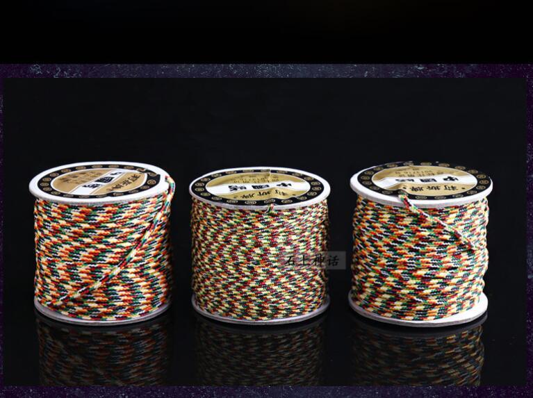 新入荷壇線 正絹(本絹) 護摩で使われる仏具密教法具寺院仏具護摩器 (長さ約17m、太さ:約2.5mm)拍卖