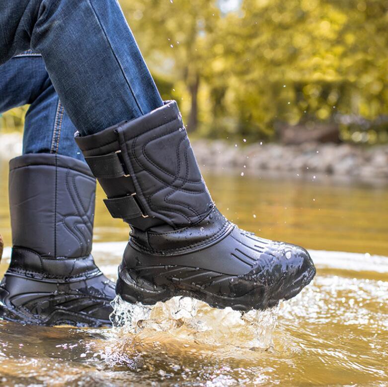新品未使用新品 防寒 ブーツ メンズ レインブーツ メンズ スノーブーツ 防水 撥水 防滑 二重構造 インナー取り外し可能 25~28cm 黒拍卖