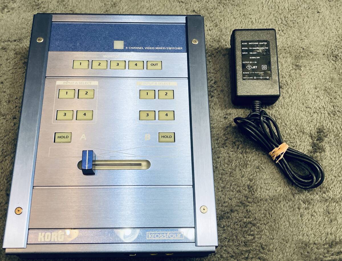 【動作確認済】KORG KROSSFOUR VJミキサー 4 Channel Video Mixer Switcher KF-4拍卖