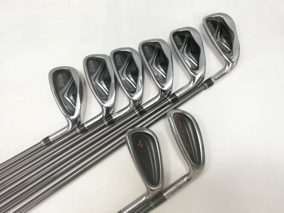 直接引き取り歓迎【愛知県名古屋市】781303-9 Taylormade・Daiwa アイアン PHYZ/GP-1 BALLISTIC 5~9.P.S.F 8点まとめ【中古品】拍卖
