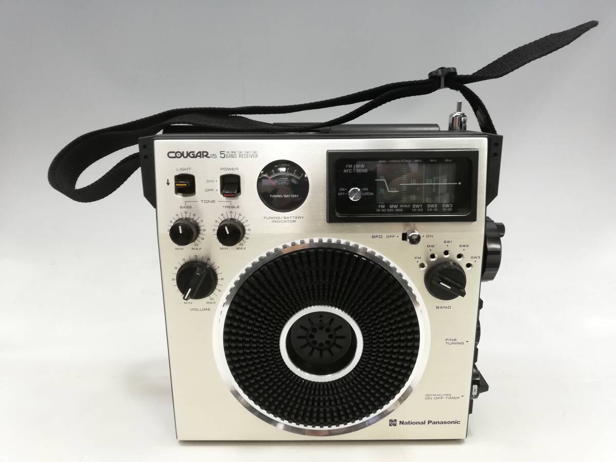 872202-10【動作確認済】National Panasonic/ナショナル ラジオ COUGAR115/RF-1150【中古・ジャンク品】拍卖