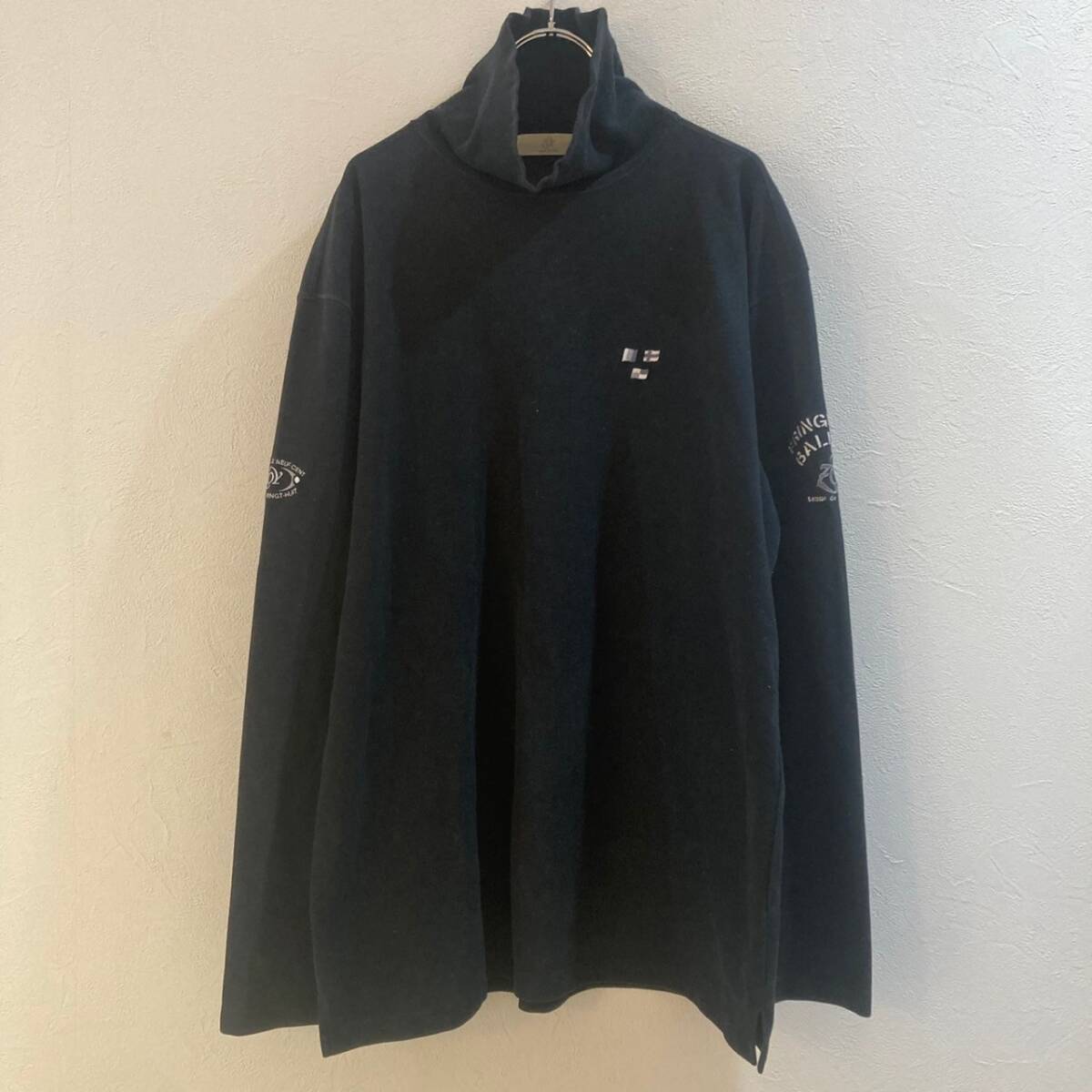 ZOY/ゾーイ 長袖タートルネックカットソー ブラック メンズ L拍卖