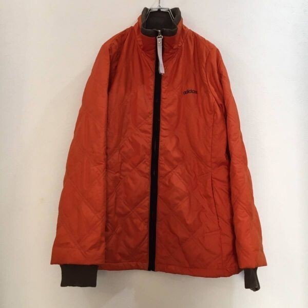ADIDAS/アディダス 中綿入り長袖ジップアップジャケット オレンジ Lサイズ拍卖