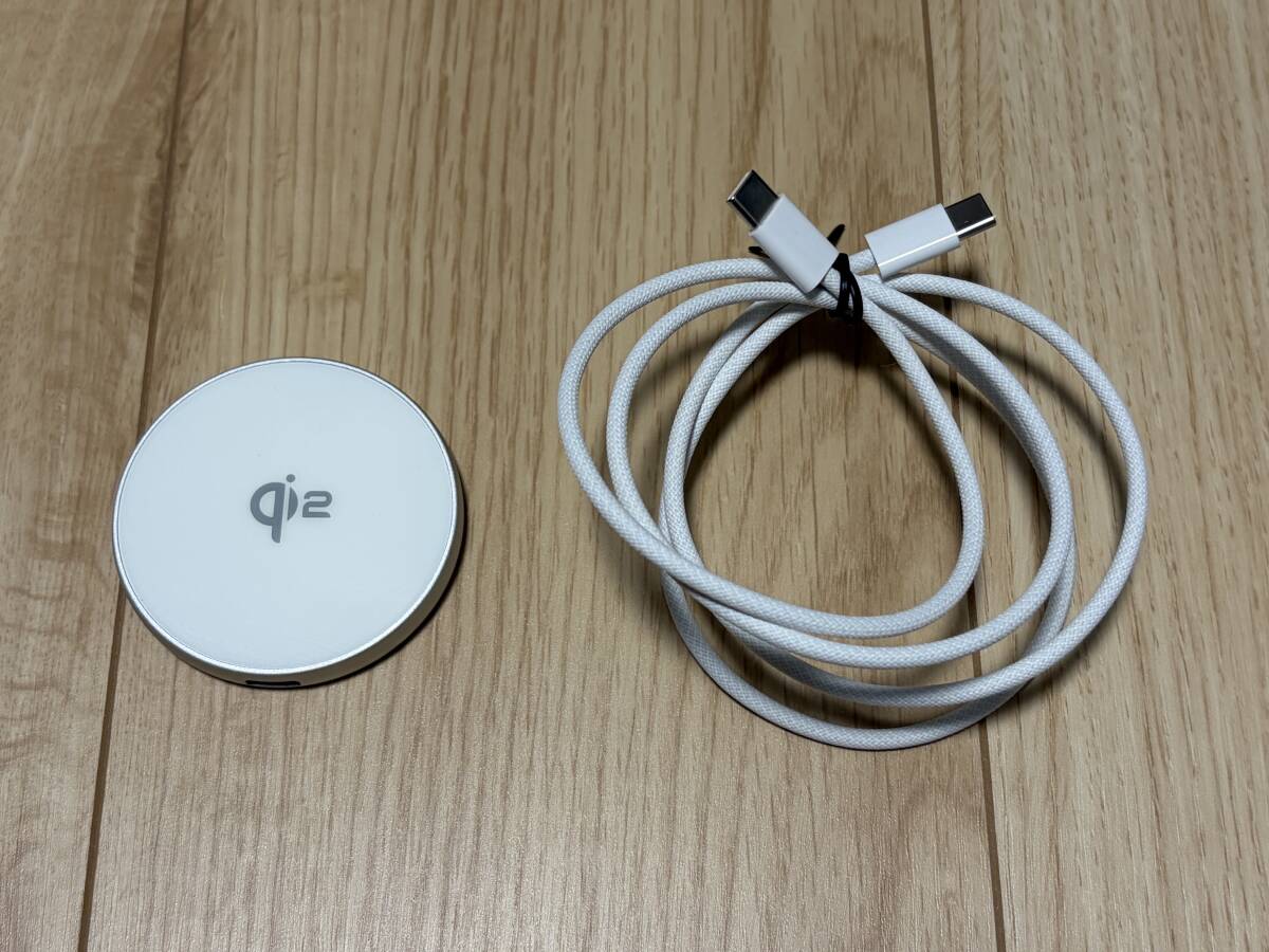 【中古】Nicegret/ワイヤレス充電器 【Qi2 公式認証15W】MagSafe充電器 USB Type C ケーブル(1m)付き Charger 薄型 iPhone マグセーフ拍卖