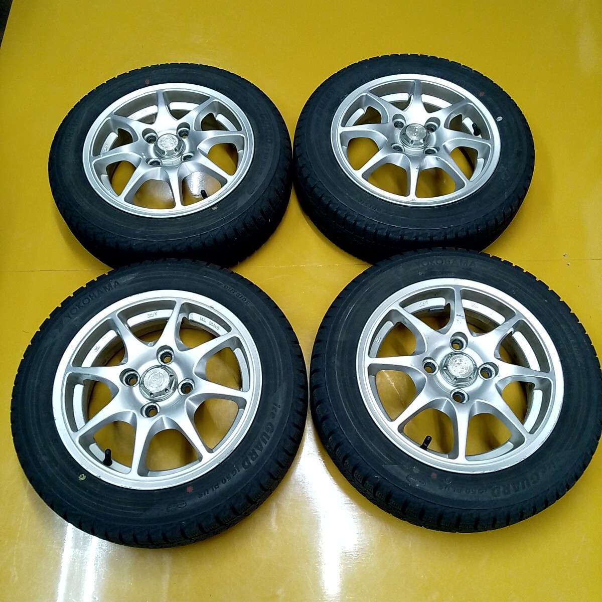 社外アルミ 13インチ 13×4.5J+45 ヨコハマ ICE GUARD IG50 PLUS 155/65R13 軽自動車等 ★246拍卖