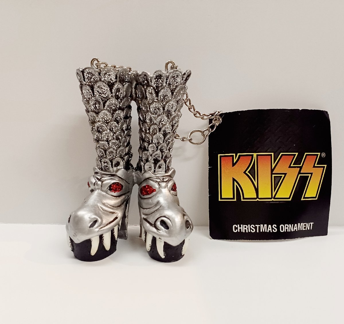 ★ レア! KISS Demon & Starchild キッス ブーツ型 キーホルダー チャーム オーナメント Boots Christmas Ornament WorthPoint拍卖