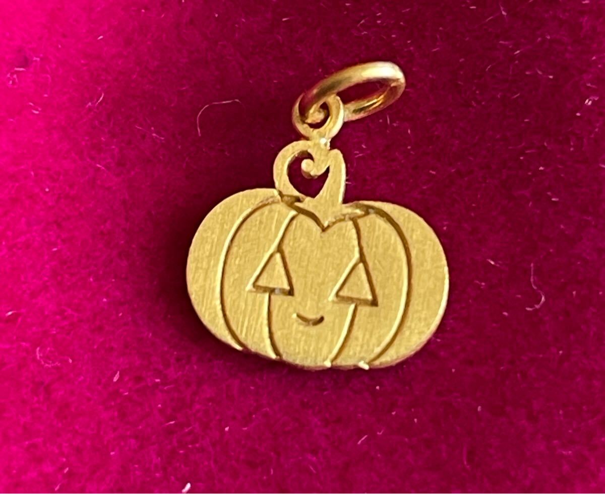 新品未使用 マリーエレーヌドゥタイヤック 22K パンプキン ハロウィン ジャック チャーム ペンダント拍卖