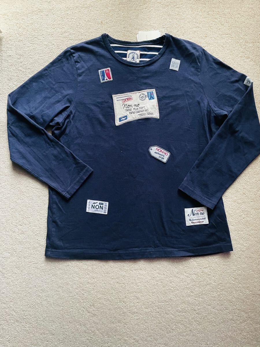 新品 マドモアゼルノンノン 長袖 カットソー ワッペン拍卖