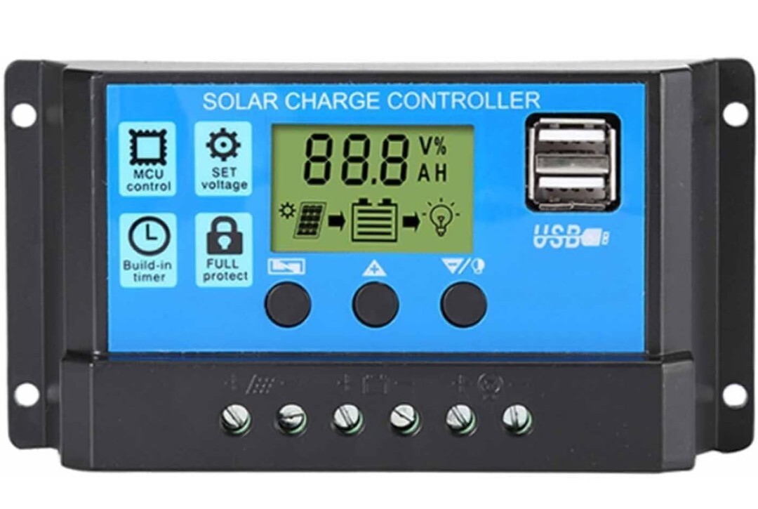 未開封 YUWENW ソーラーチャージャーコントローラー デュアルUSB 12V/24V 過負荷保護 (10A)拍卖