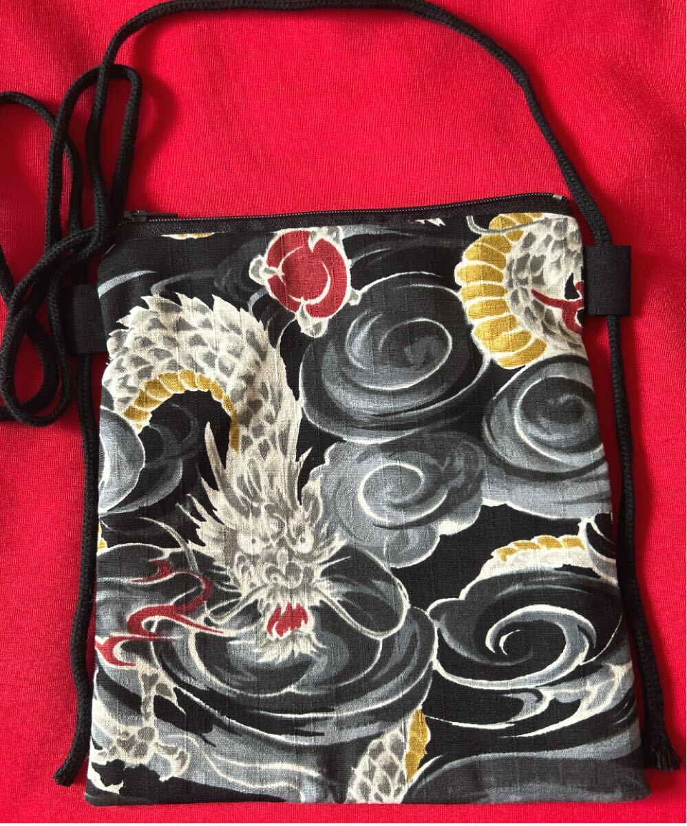 龍柄お祭りポシェット 龍柄お祭りポーチ 和柄ポーチ 龍柄ポーチ 龍柄ポシェット 和柄ポシェット拍卖