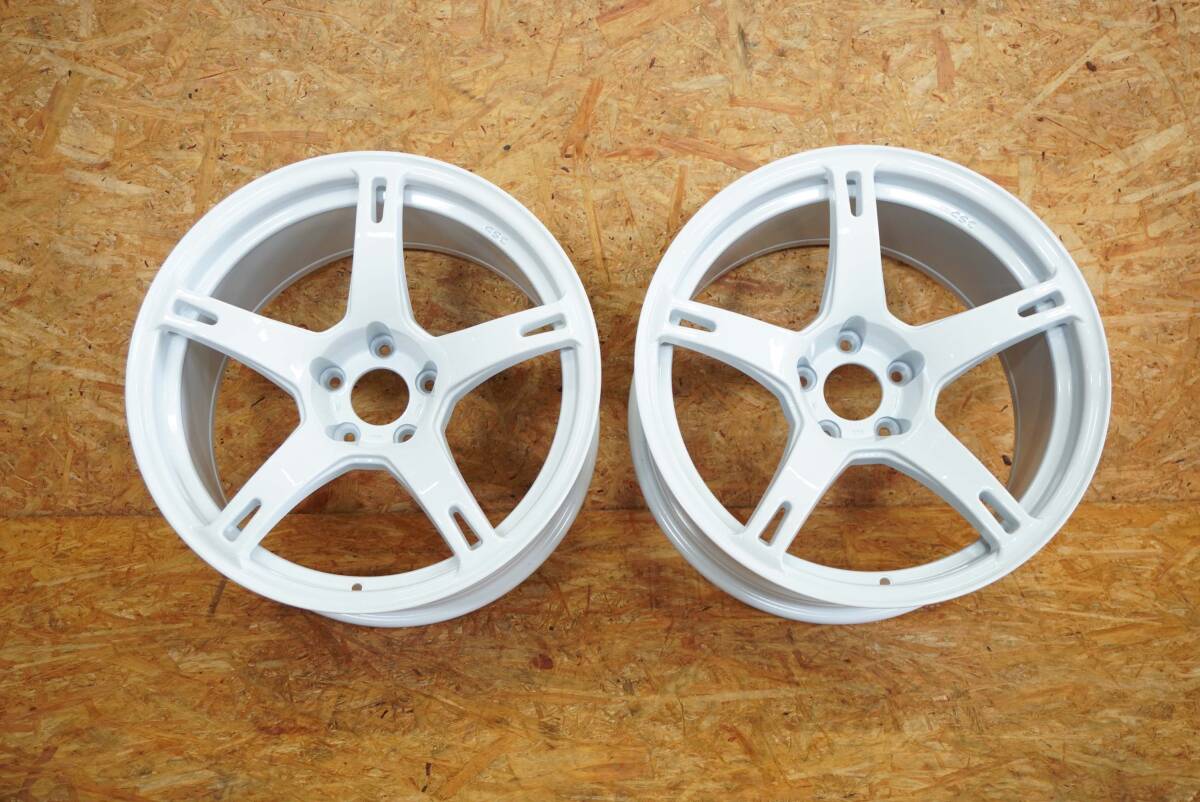 CST 01ハイパー V2 18インチ 9.5J ±0 5/114.3 ホワイト 2本セット ドリフト CST ZERO1 HYPER V2 拍卖