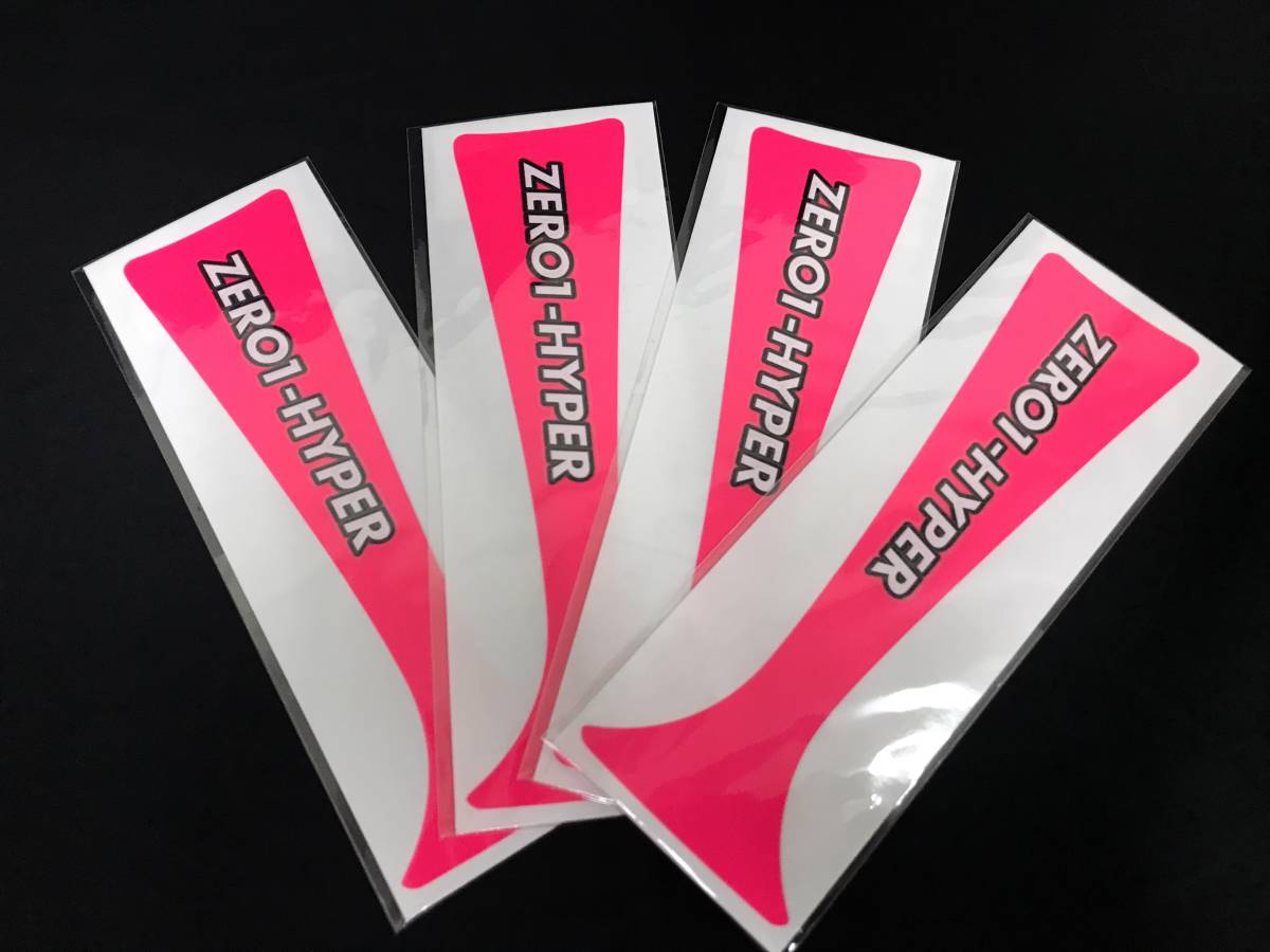 17インチ 蛍光ピンク CST ZERO1HYPER スポークステッカー 4枚セット拍卖