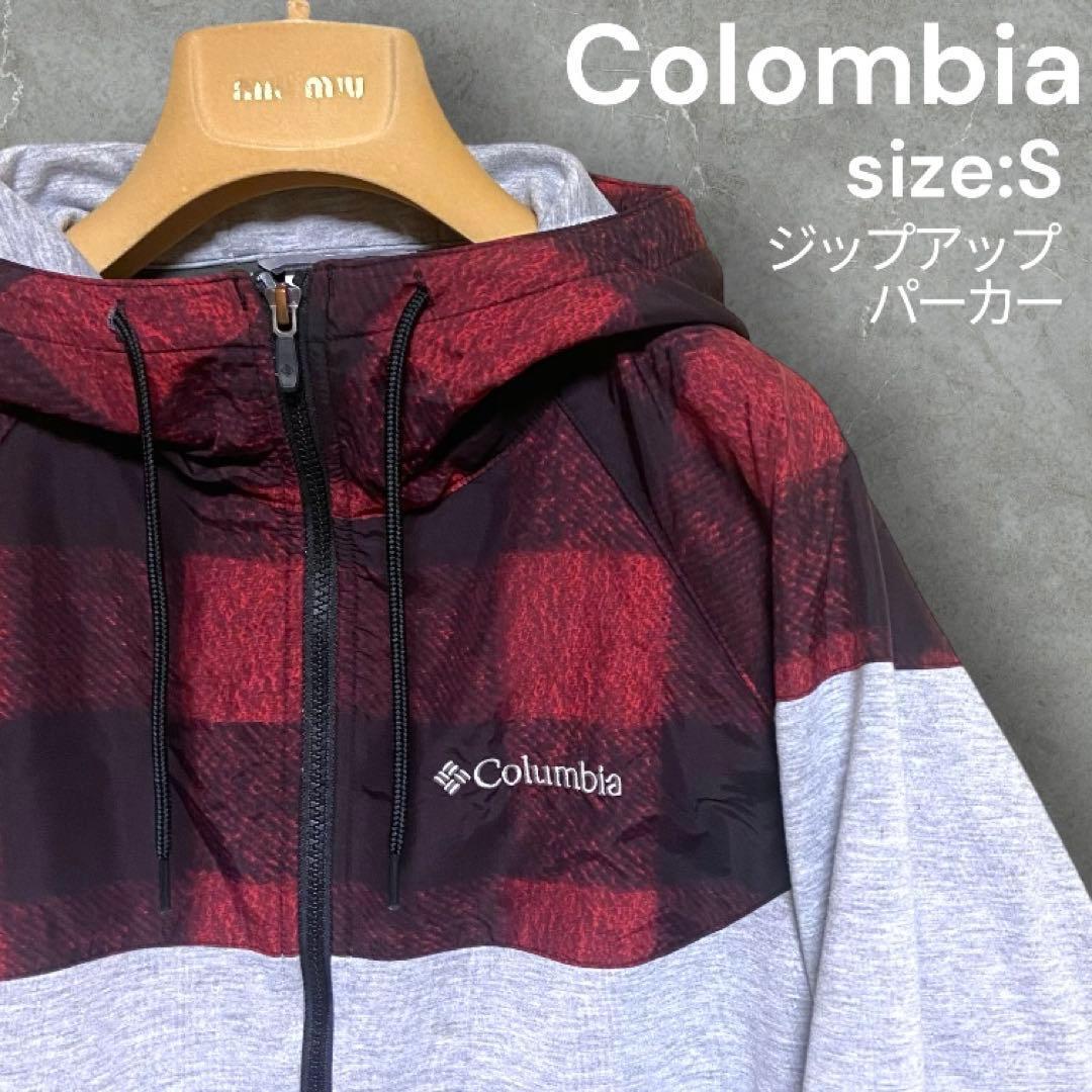 【人気】Columbia ジップアップジャケット ジャンパー size:S コロンビア ブルゾン マウンテンパーカー フード PM1571 アウトドア メンズ拍卖